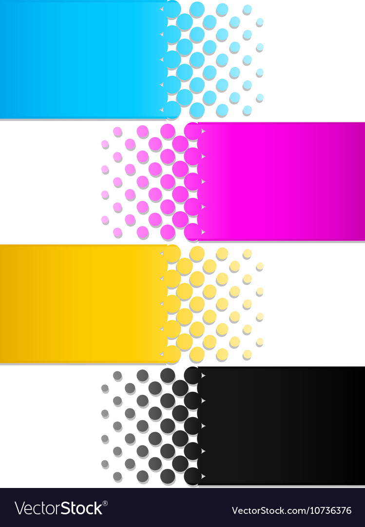 Abstract CMYK Color Blocks