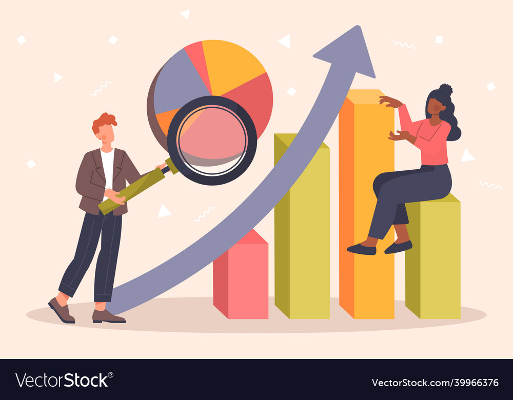 Benchmarking analytics concept Royalty Free Vector Image