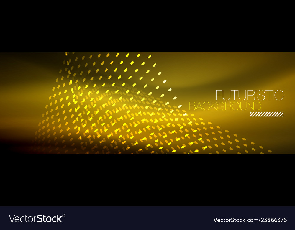 Digital flowing wave particles abstract background Vector Image Digital flowing wave particles abstract background