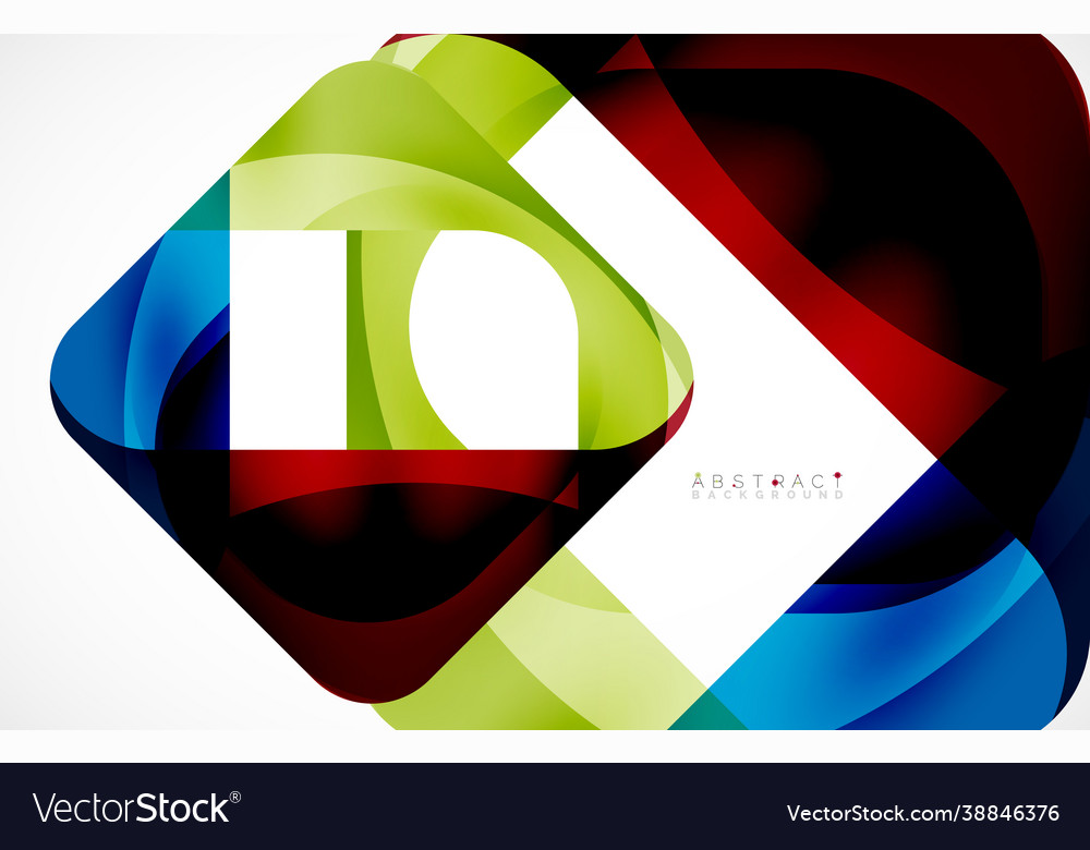 Minimal background abstract square shape vector image Minimal background abstract square shape