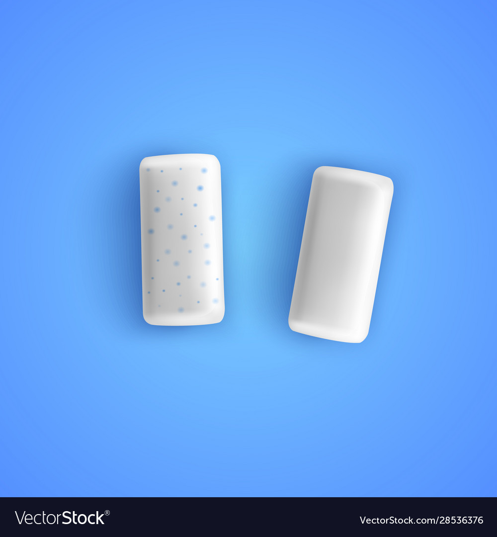 Pads bubble gum with mint flavour chewing gums