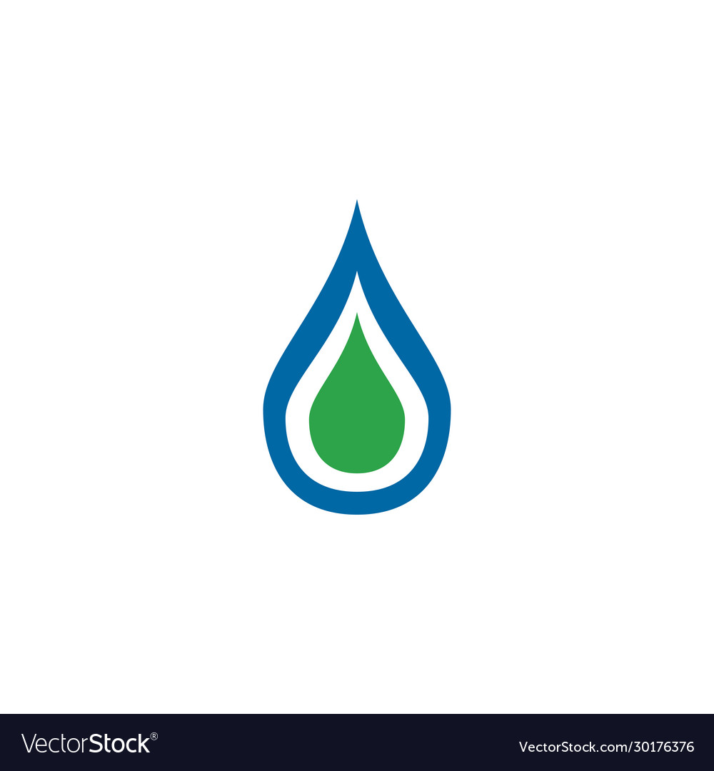 Waterdrop icon logo design template Royalty Free Vector