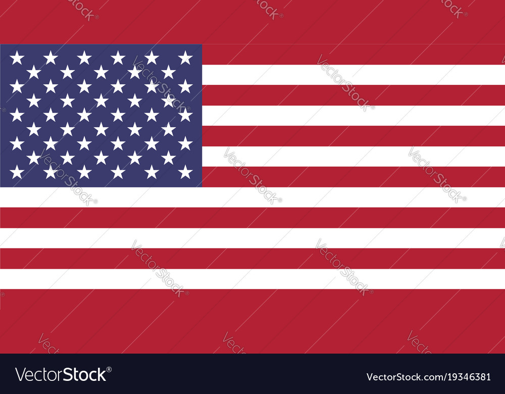 Flag of usa in national colors