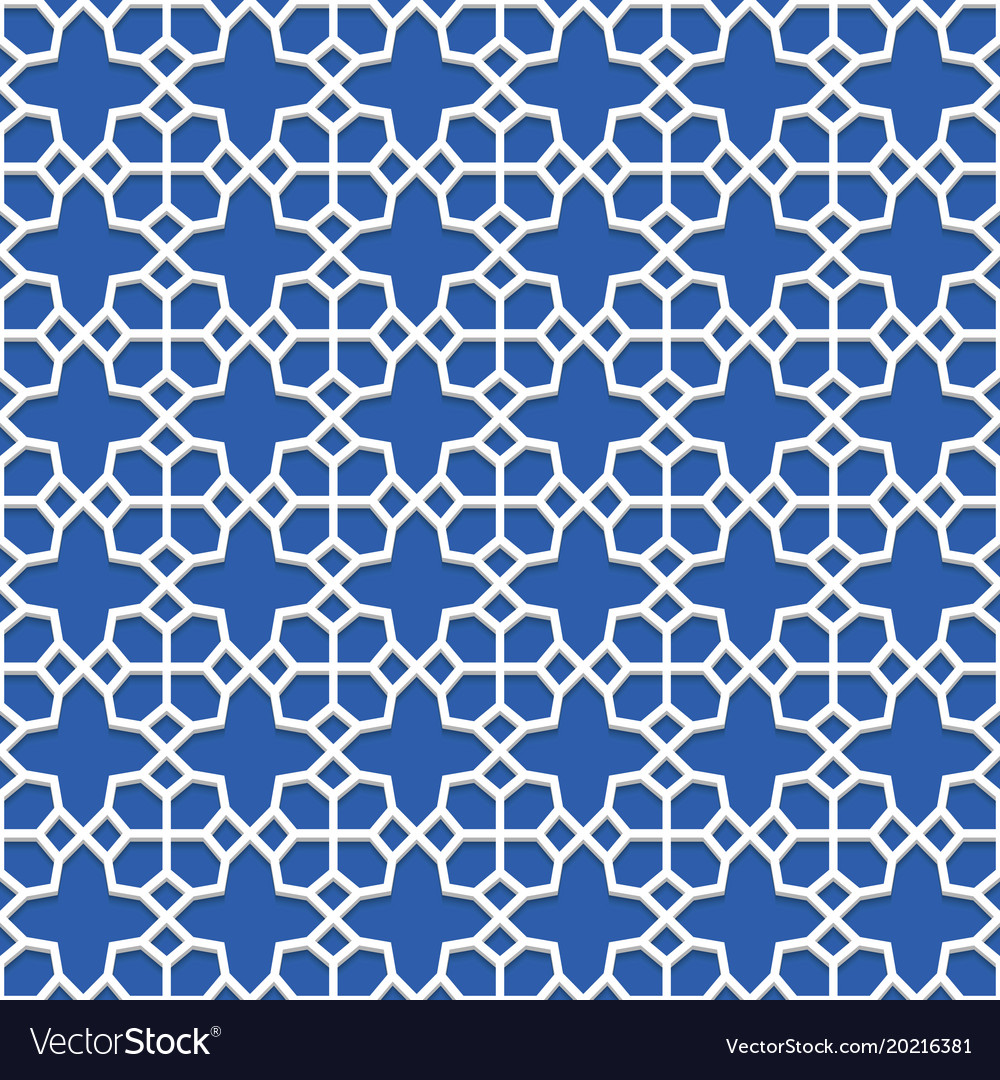 Geometric seamless pattern islamic art