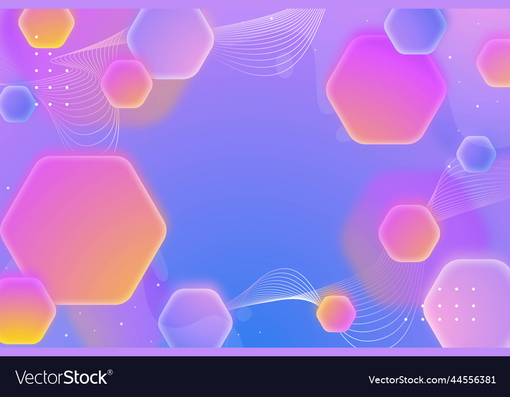 Gradient hexagonal background design