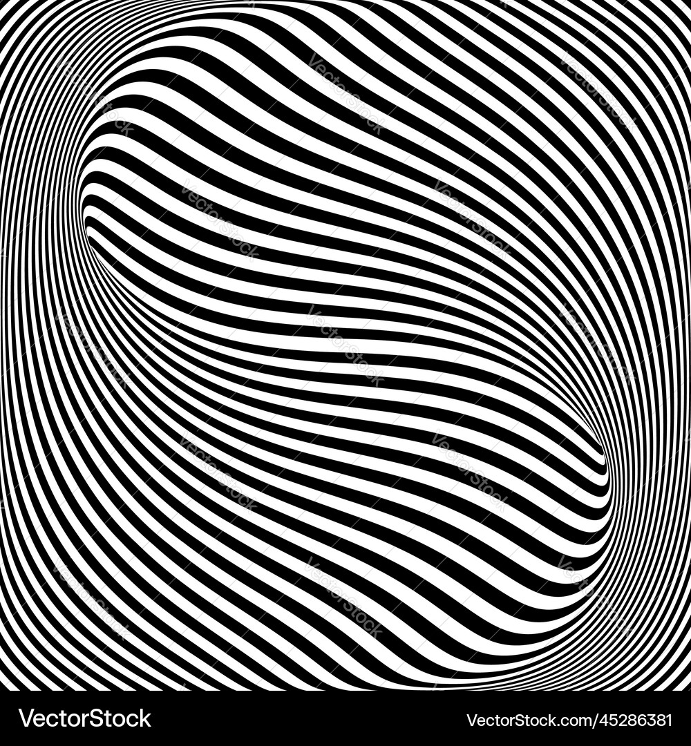 Op art pattern Royalty Free Vector Image - VectorStock