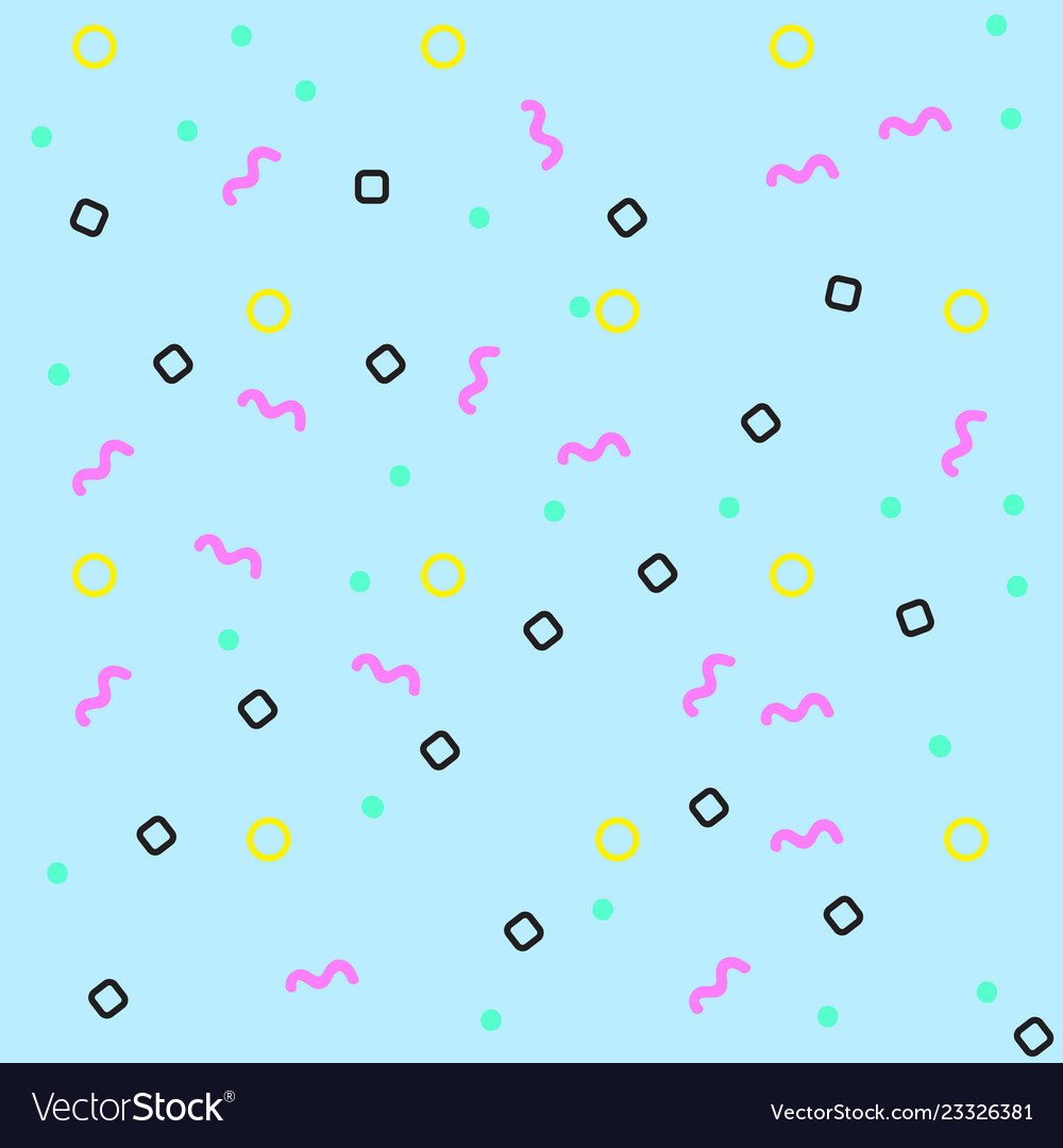 Pop art color background memphis pattern