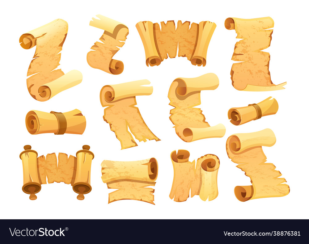 Set old paper scroll horizontal and vertical