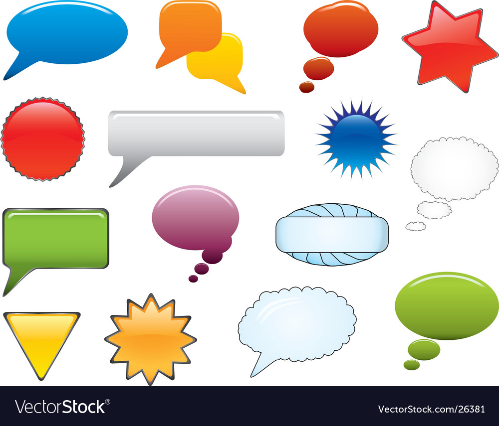 Speech Bubble Icon Set