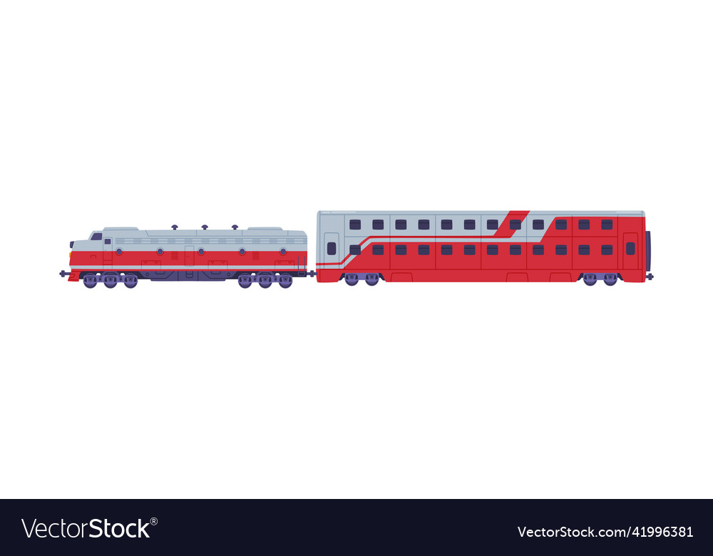 Speed train locomotive and passenger wagon