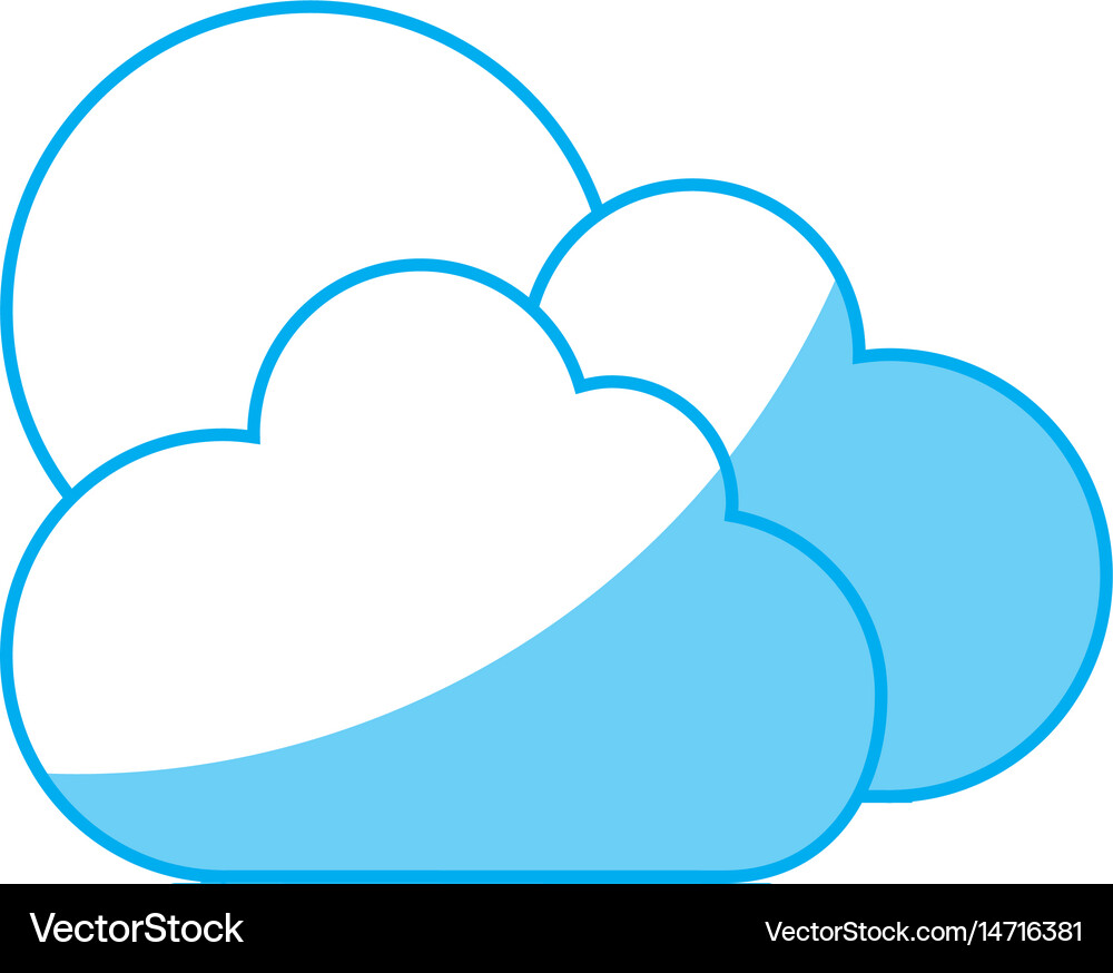Sun and cloud icon Royalty Free Vector Image - VectorStock