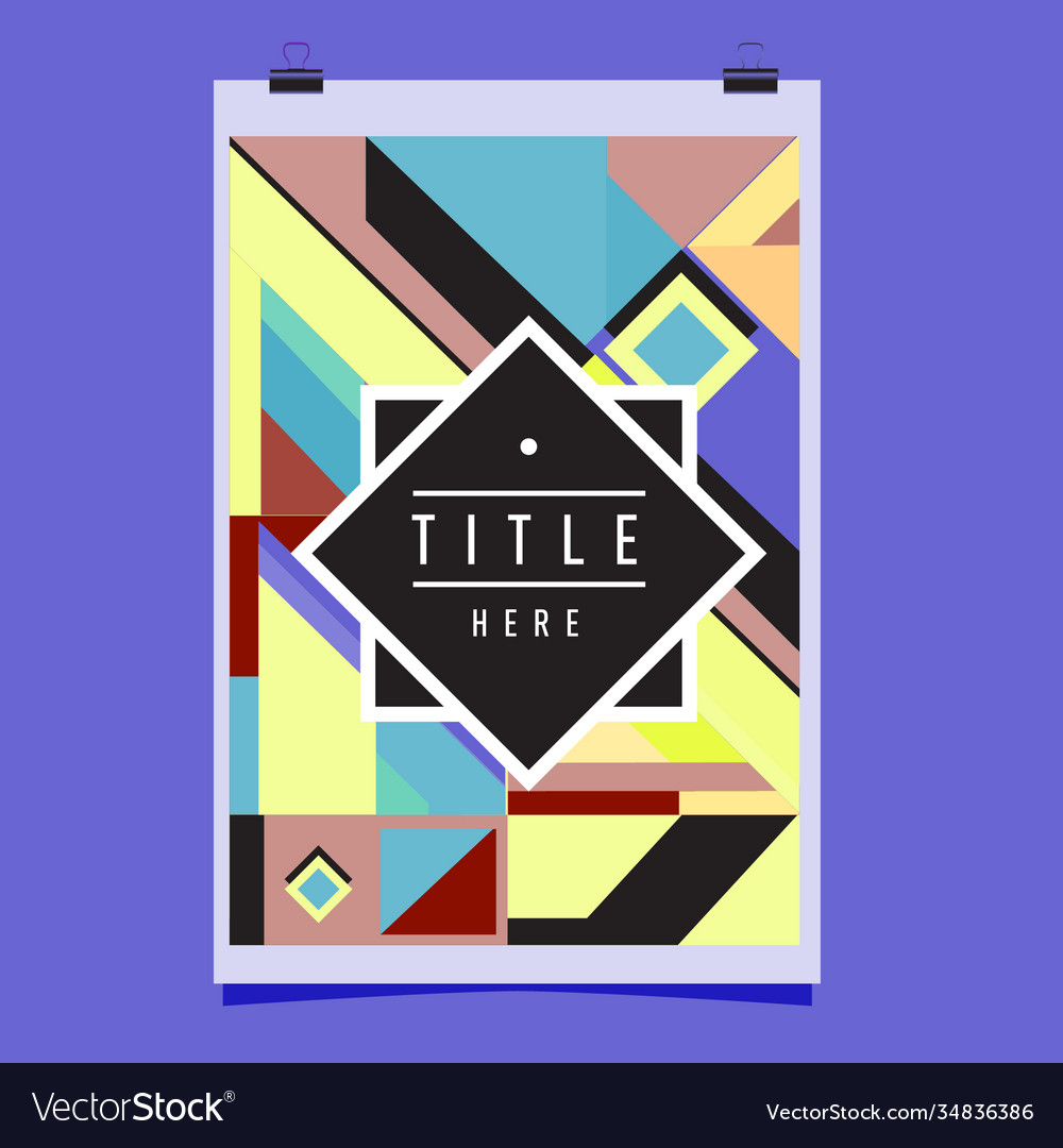 Abstract colorful geometric pattern background Vector Image Abstract colorful geometric pattern background