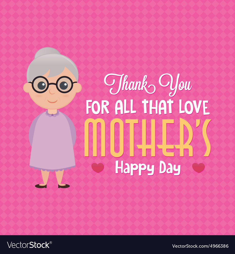 Colored background with cute objects for mothers