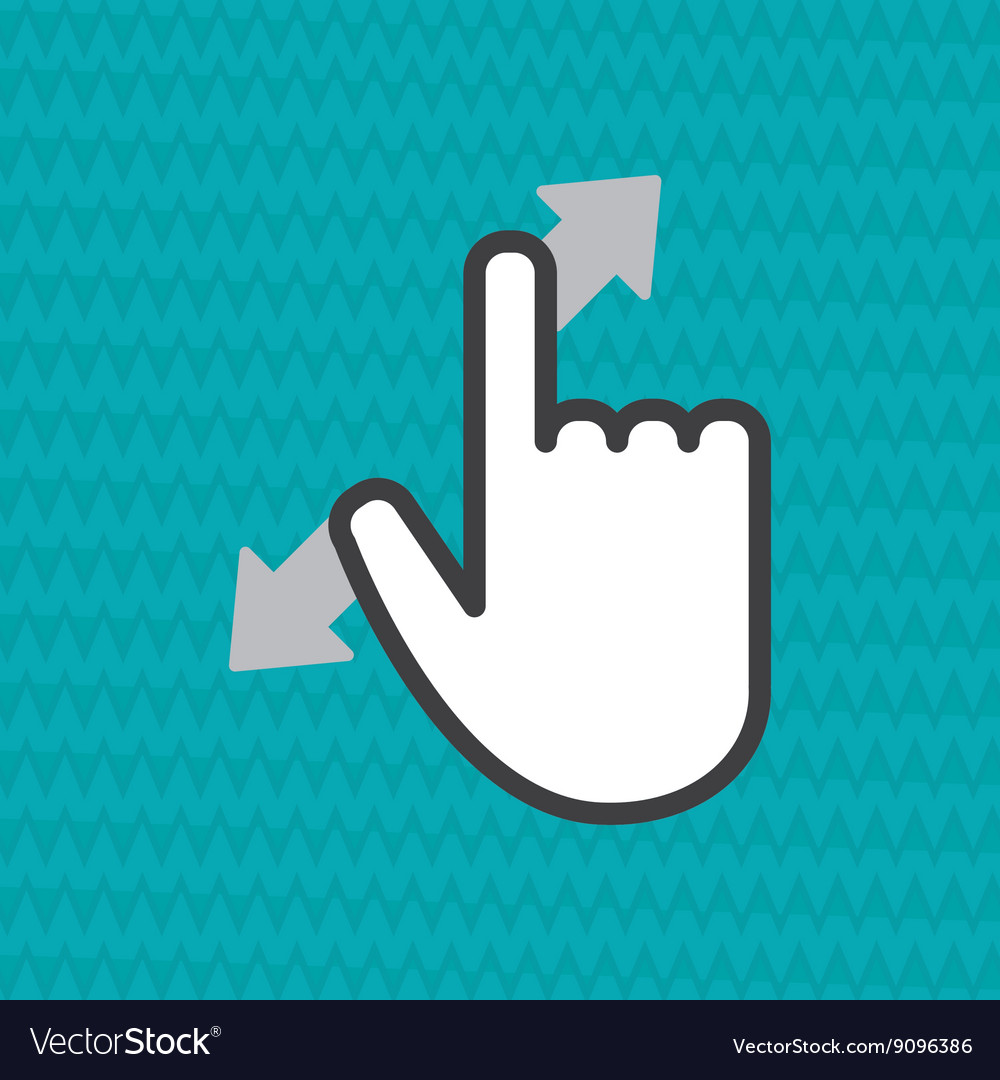 Communication design cursor icon colorful