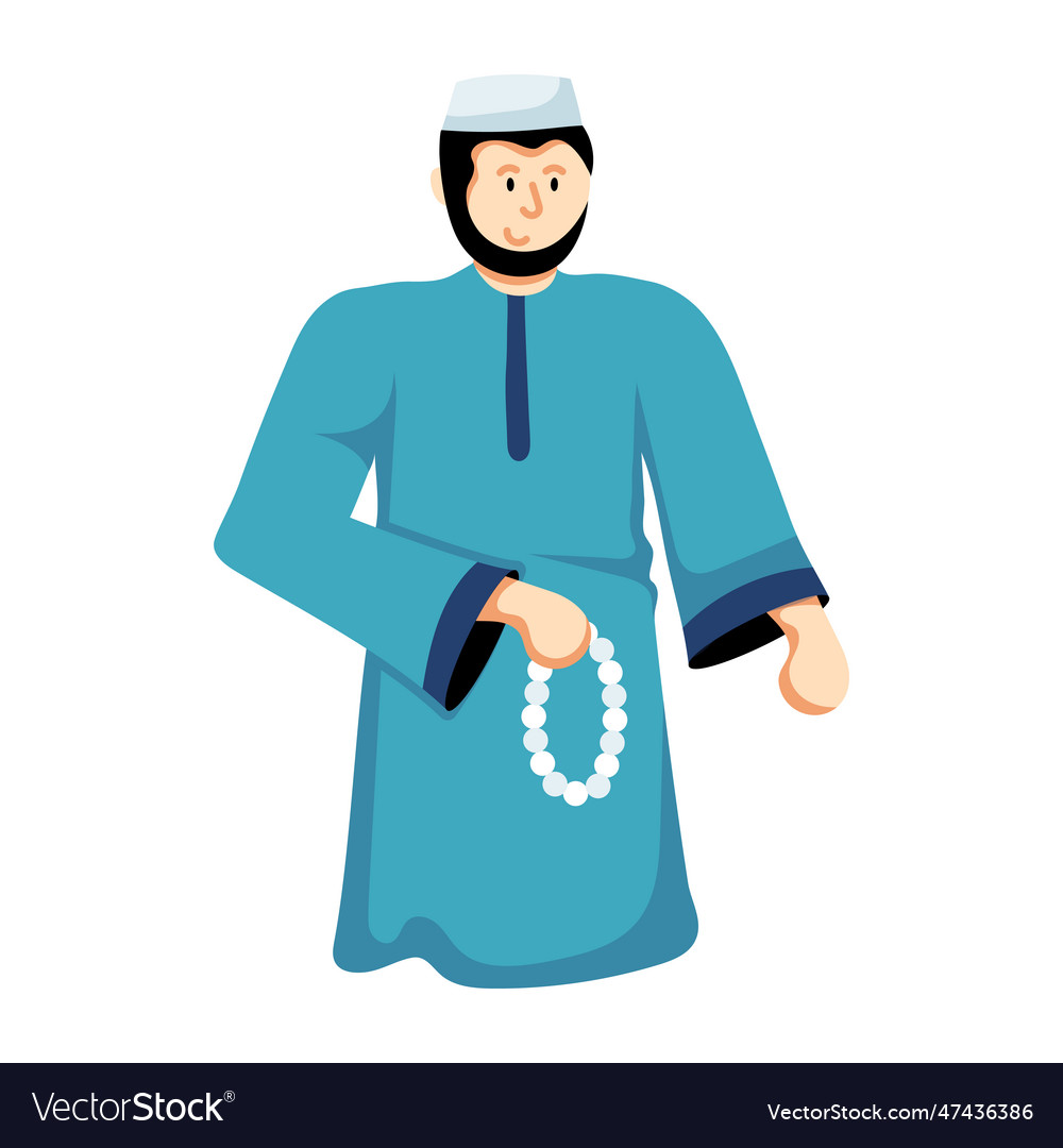 devout-muslim-royalty-free-vector-image-vectorstock