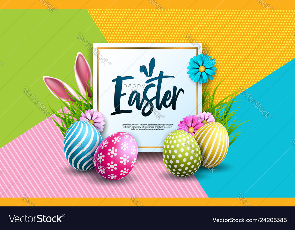 Happy easter holiday Royalty Free Vector Image