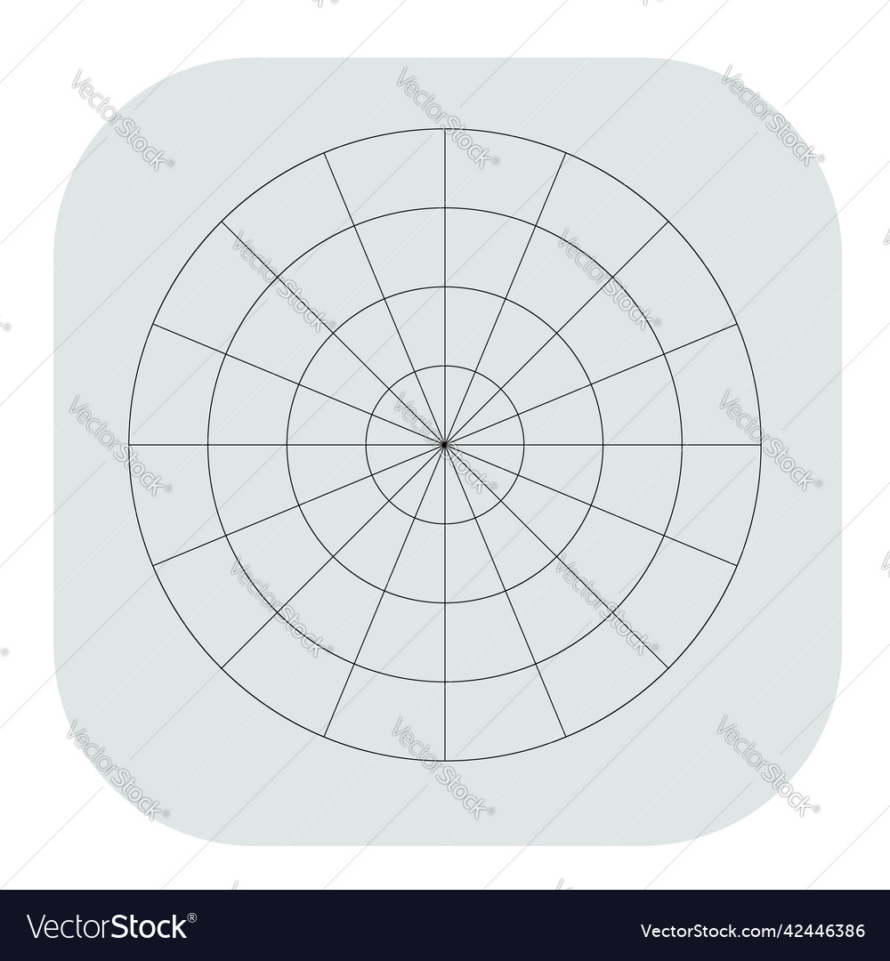 Polar kreisförmiges Gitternetz Piste Diagrammelement