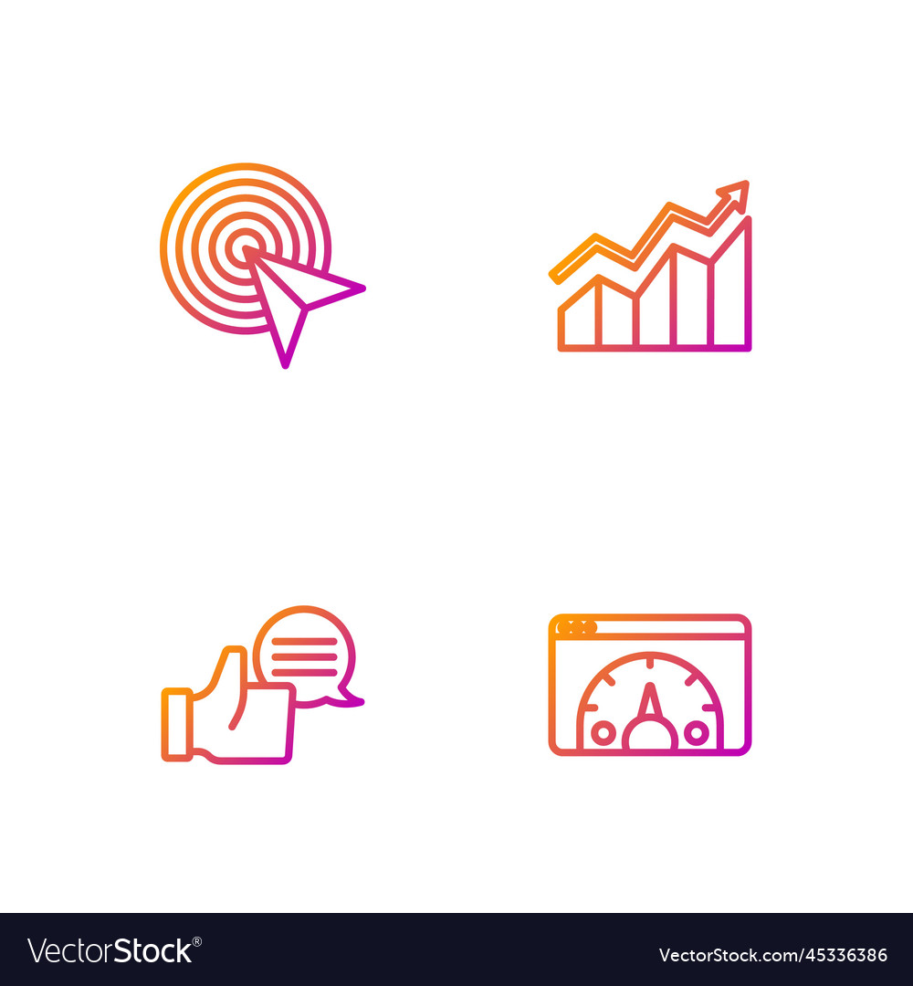Set line website statistic customer product