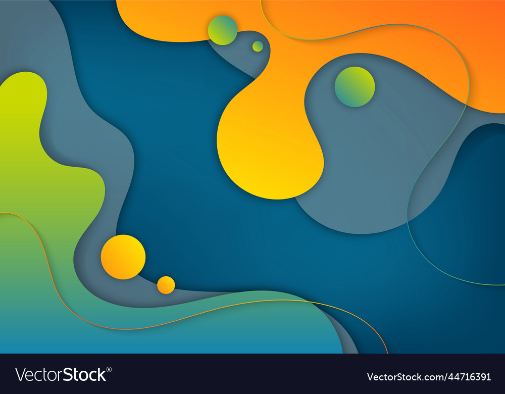Abstract gradient free shape decorative artwork Vector Image