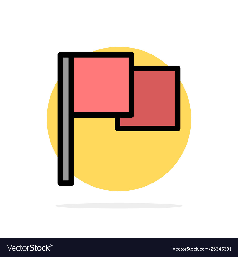 Basic flag ui abstract circle background flat vector image Basic flag ui abstract circle background flat