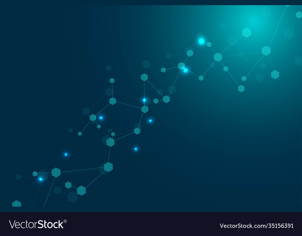 Big data visualization background modern vector image Big data visualization background modern