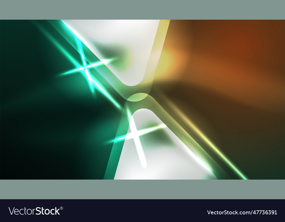 Digital neon abstract background triangles