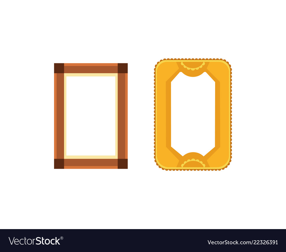 Frame gallery set collection rectangular Vector Image Frame gallery set collection rectangular