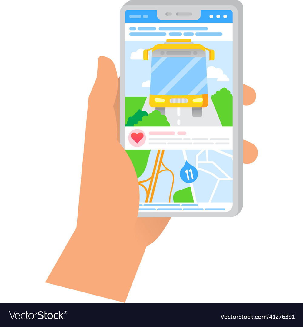 Gps app on mobile icon track bus option