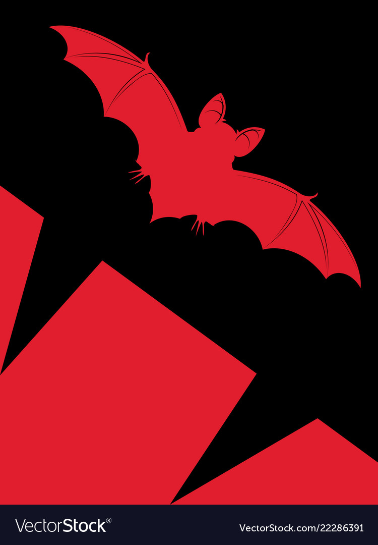 Halloween vampire bat Royalty Free Vector Image