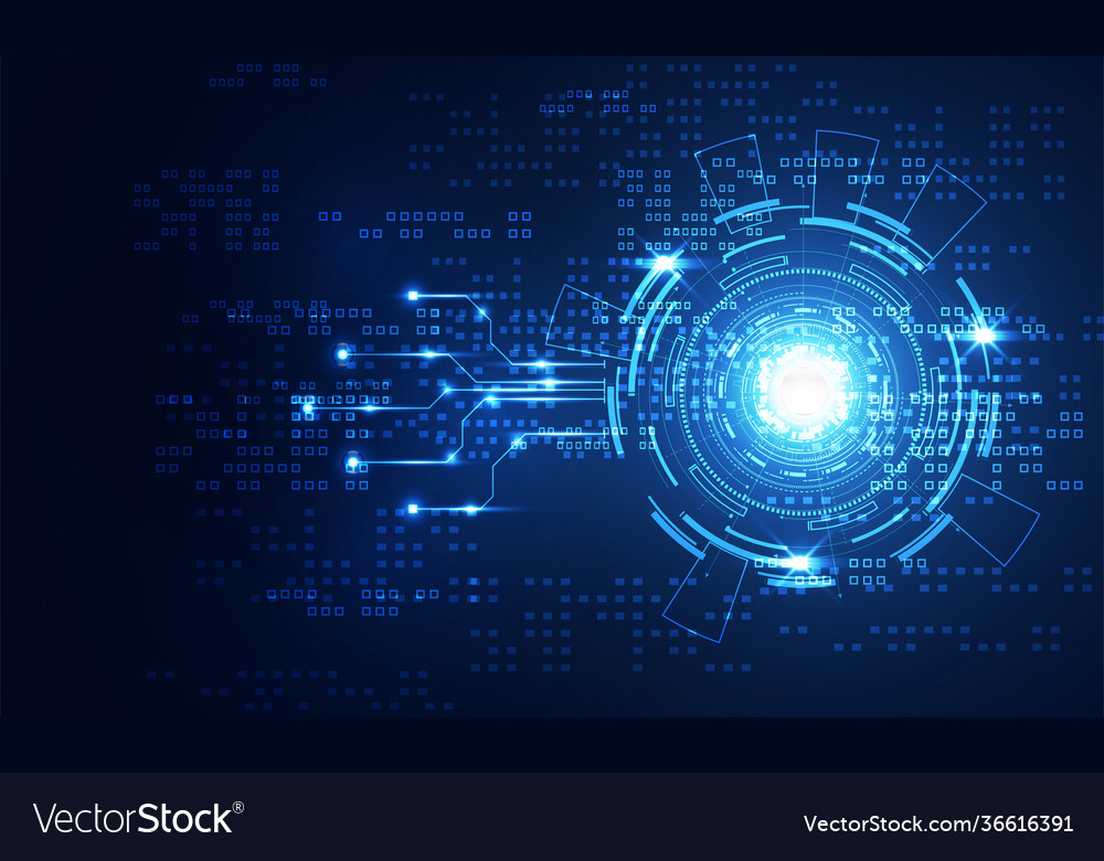 Modern abstract technology concept communication Vector Image