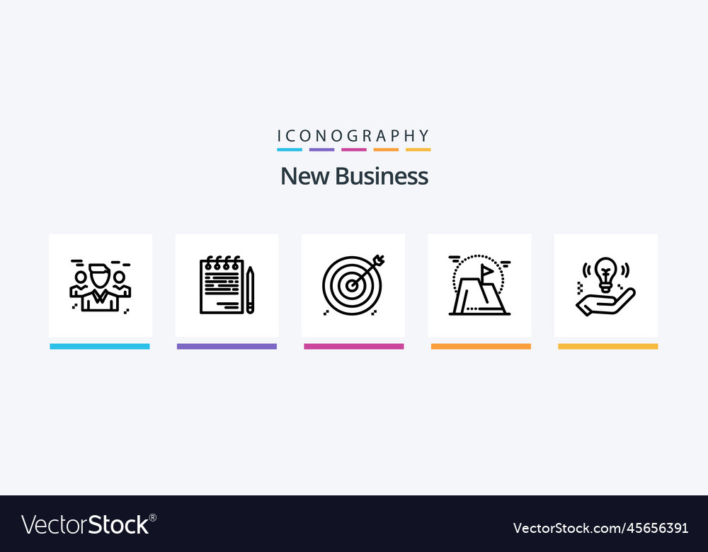 Neue Business Line 5 Icon-Pack mit Pfeilen