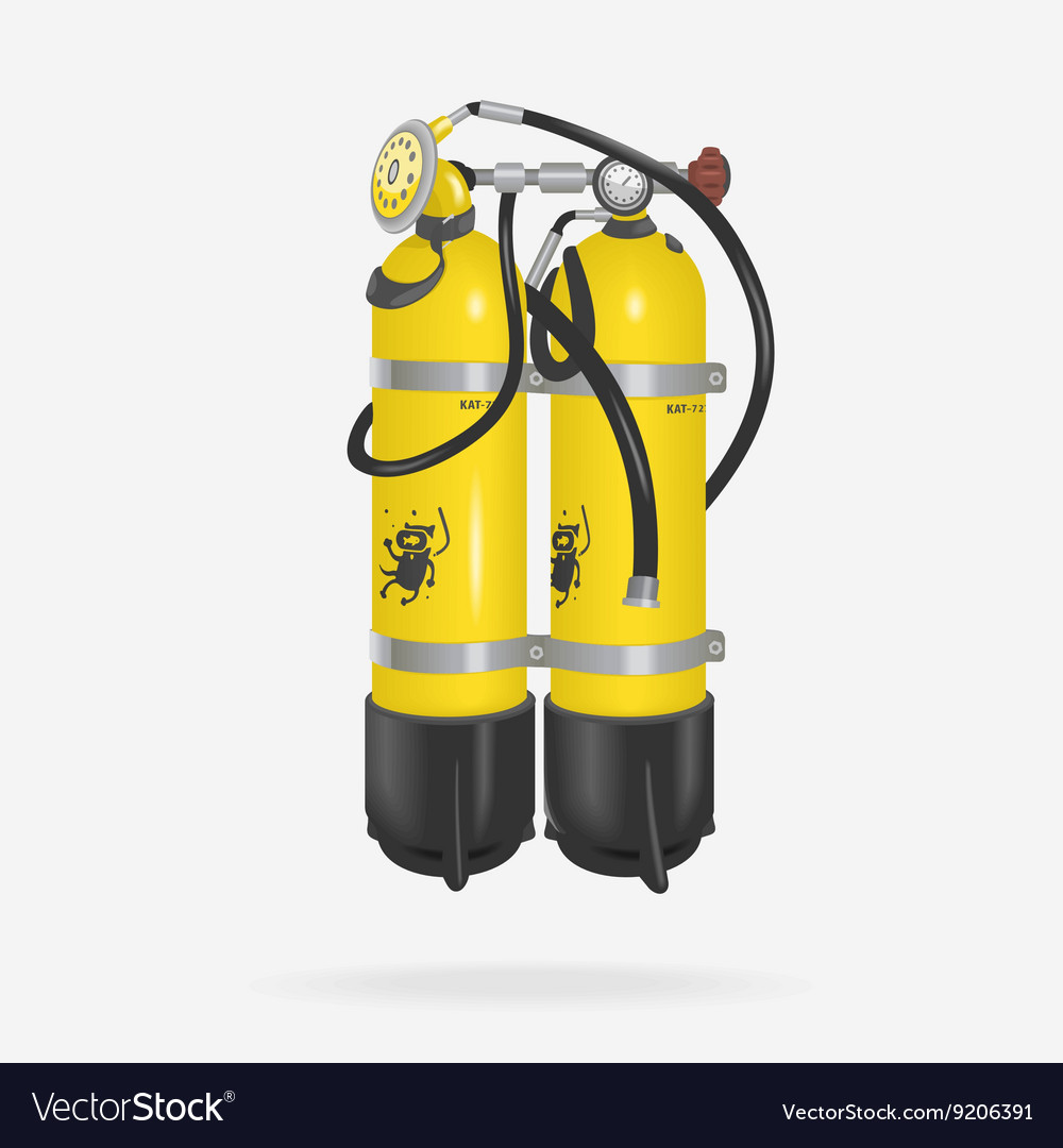 Oxygen cylinder diving