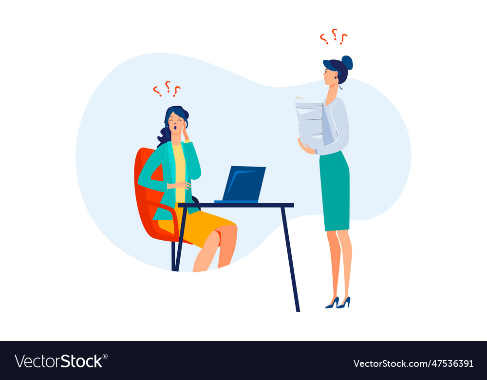 Puzzled employees failing in solving issues
