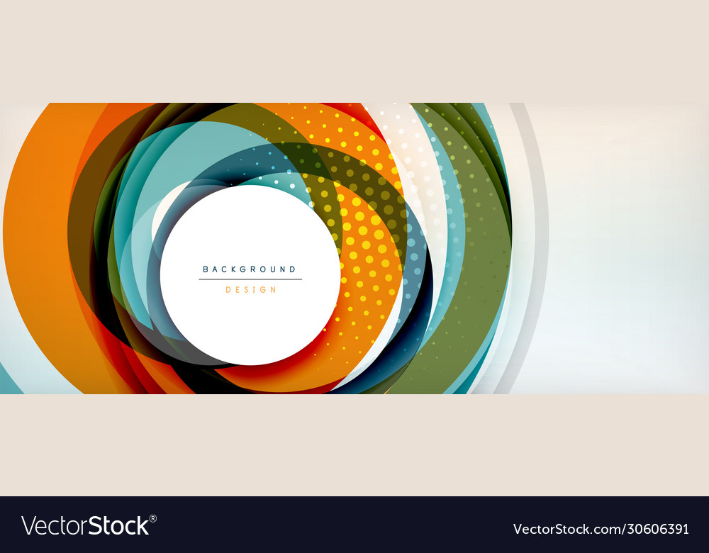 Trendy simple circle abstract background dynamic Vector Image Trendy simple circle abstract background dynamic