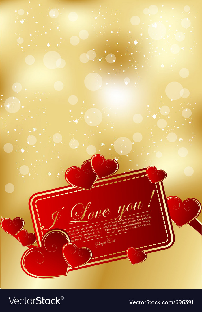 Valentines day greeting card