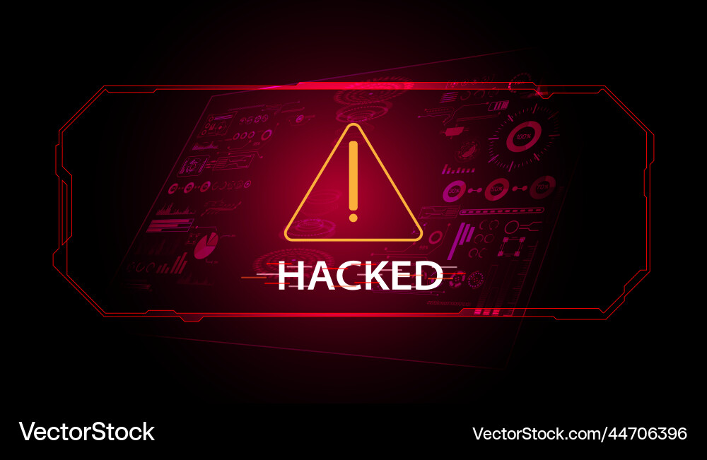 Abstract signal or are warned that it has been Vector Image