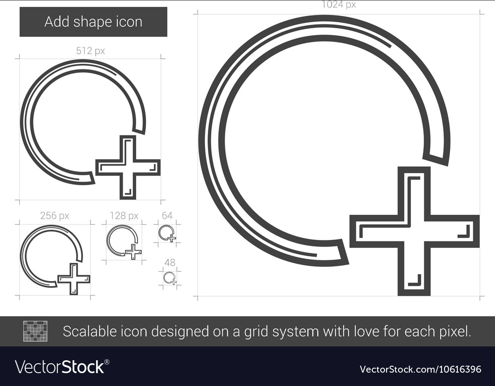 Add shape line icon