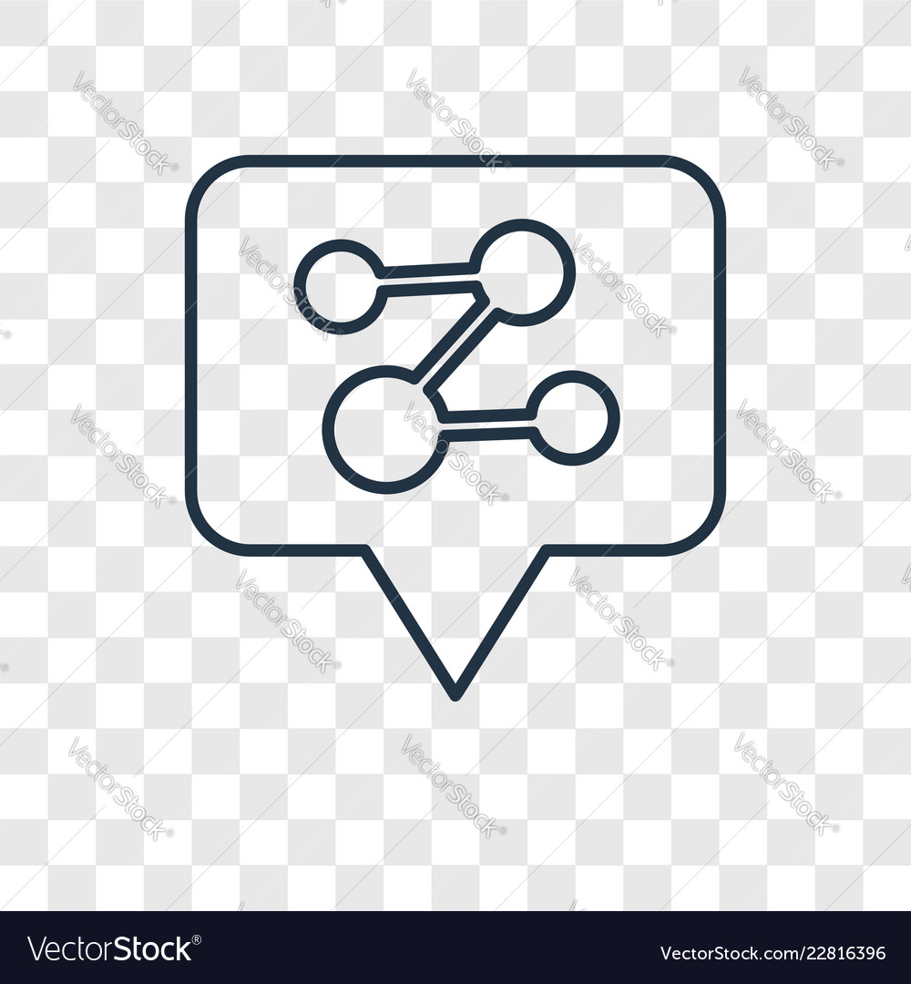 Analytics concept linear icon isolated Vector Image Analytics concept linear icon isolated