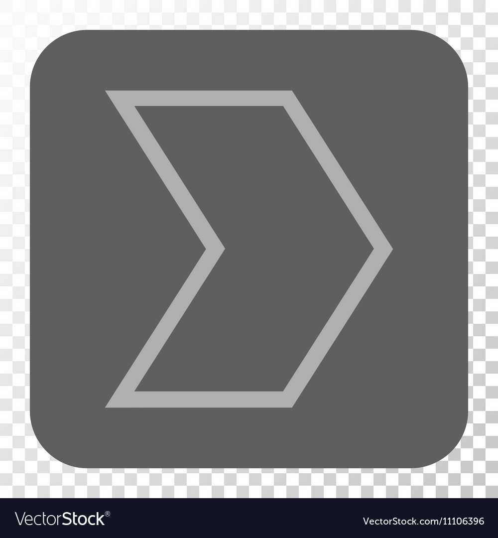Arrowhead right rounded square button