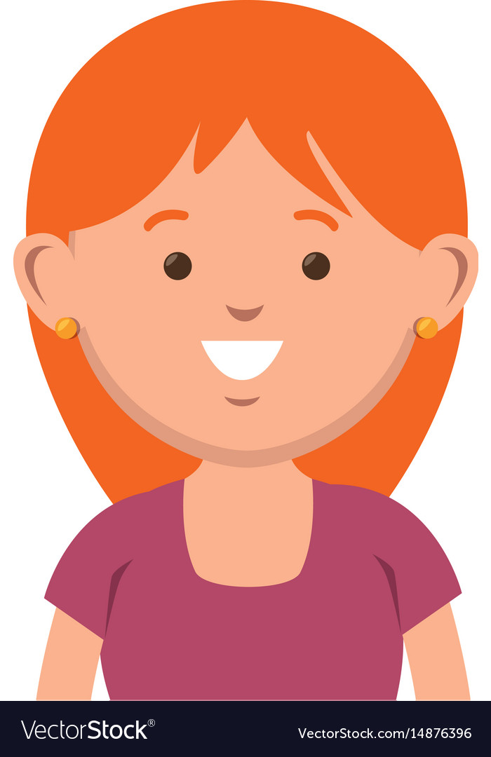 Beautiful and young woman character Royalty Free Vector