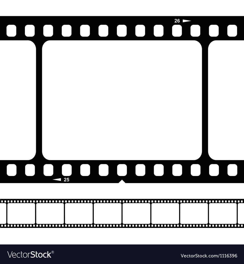 Blank 35mm Film Strip Royalty Free Vector Image