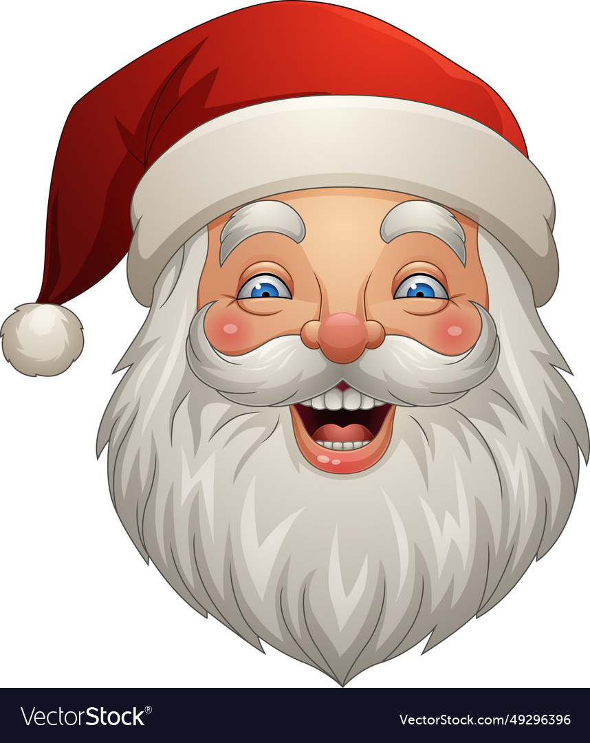 Cartoon Santa Claus Head