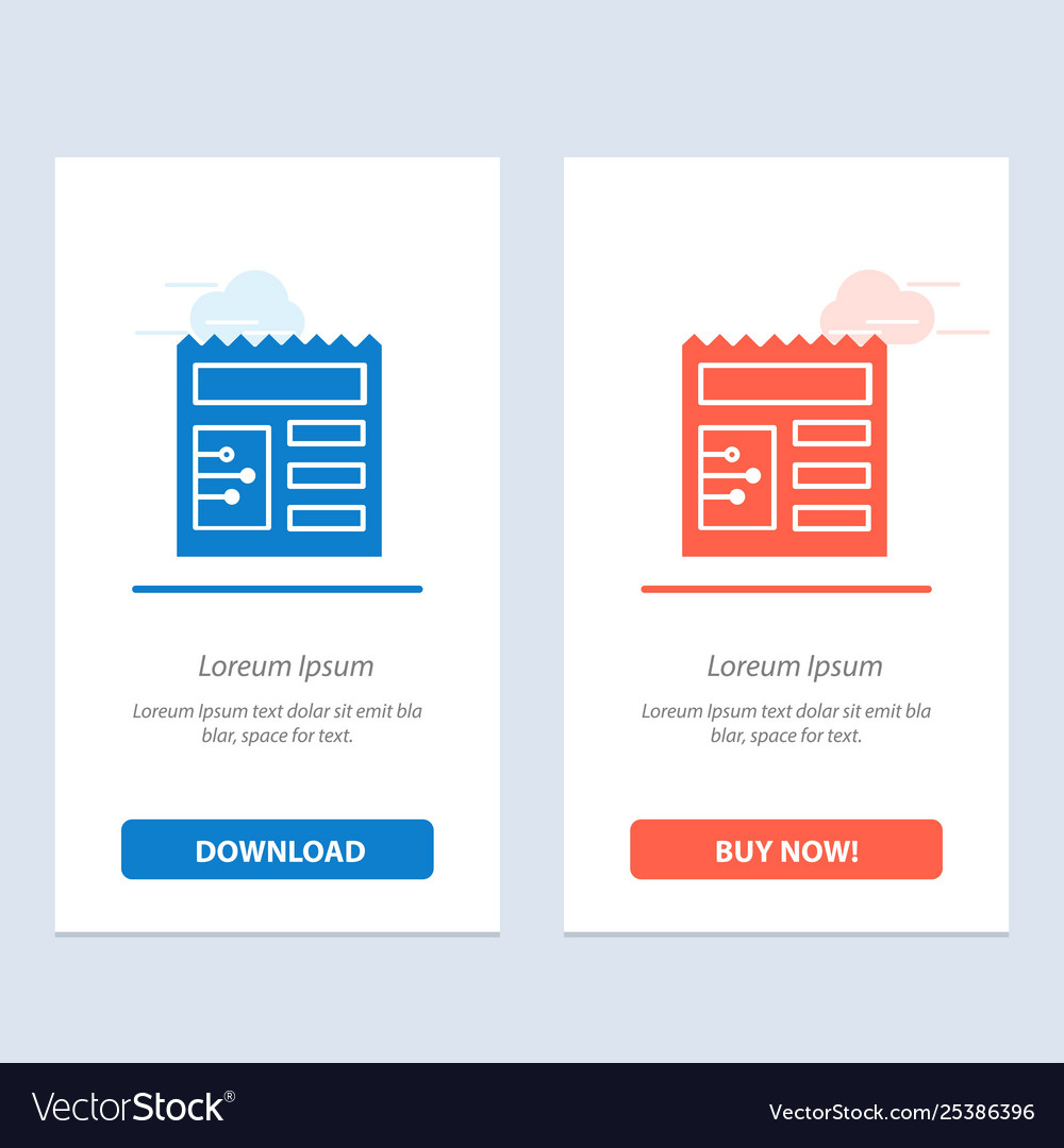 Document basic ui blue and red download buy