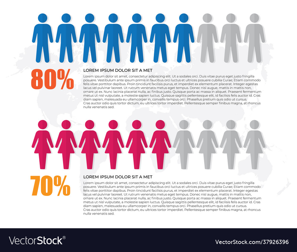 Human infographic elements design Royalty Free Vector Image