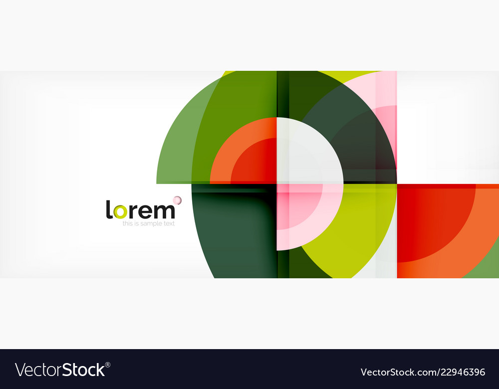 Multicolored round shapes abstract background