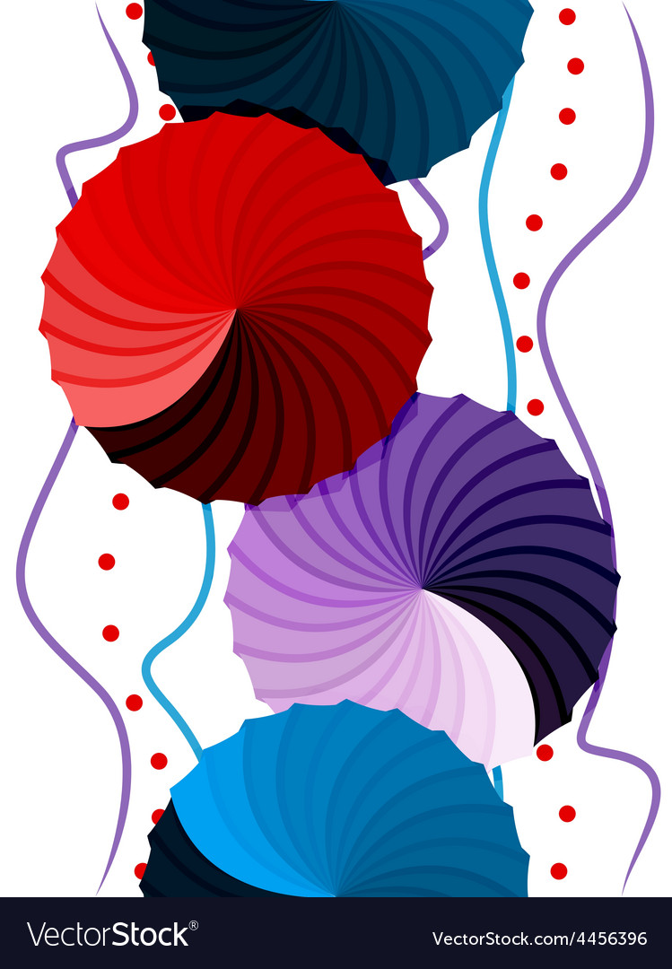 Seamless funky abstract gradient rosettes pattern