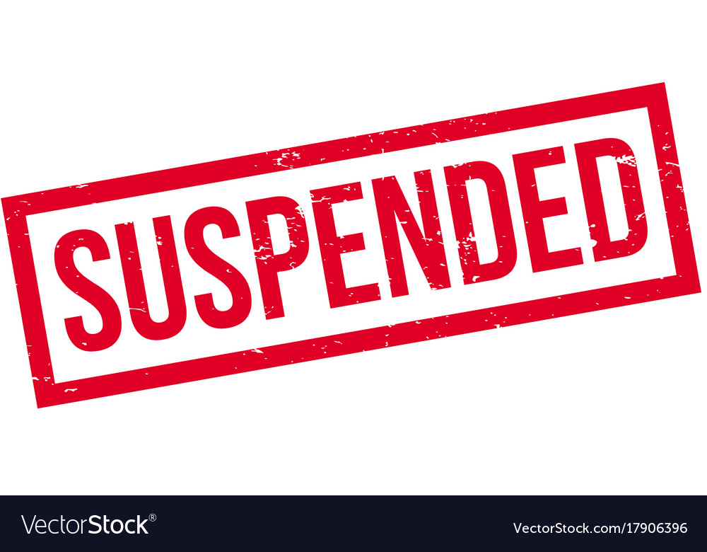 Suspended Rubber Stamp Royalty Free Vector Image