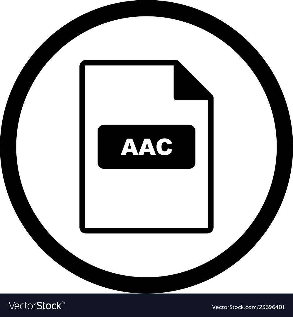 Aac icon Royalty Free Vector Image - VectorStock