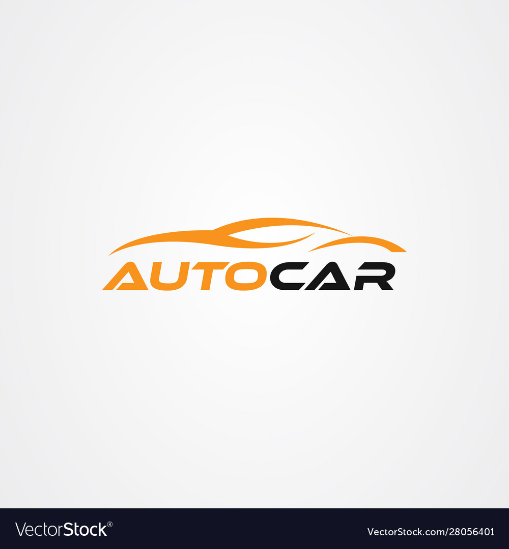 Abstract car logo design concept automotive