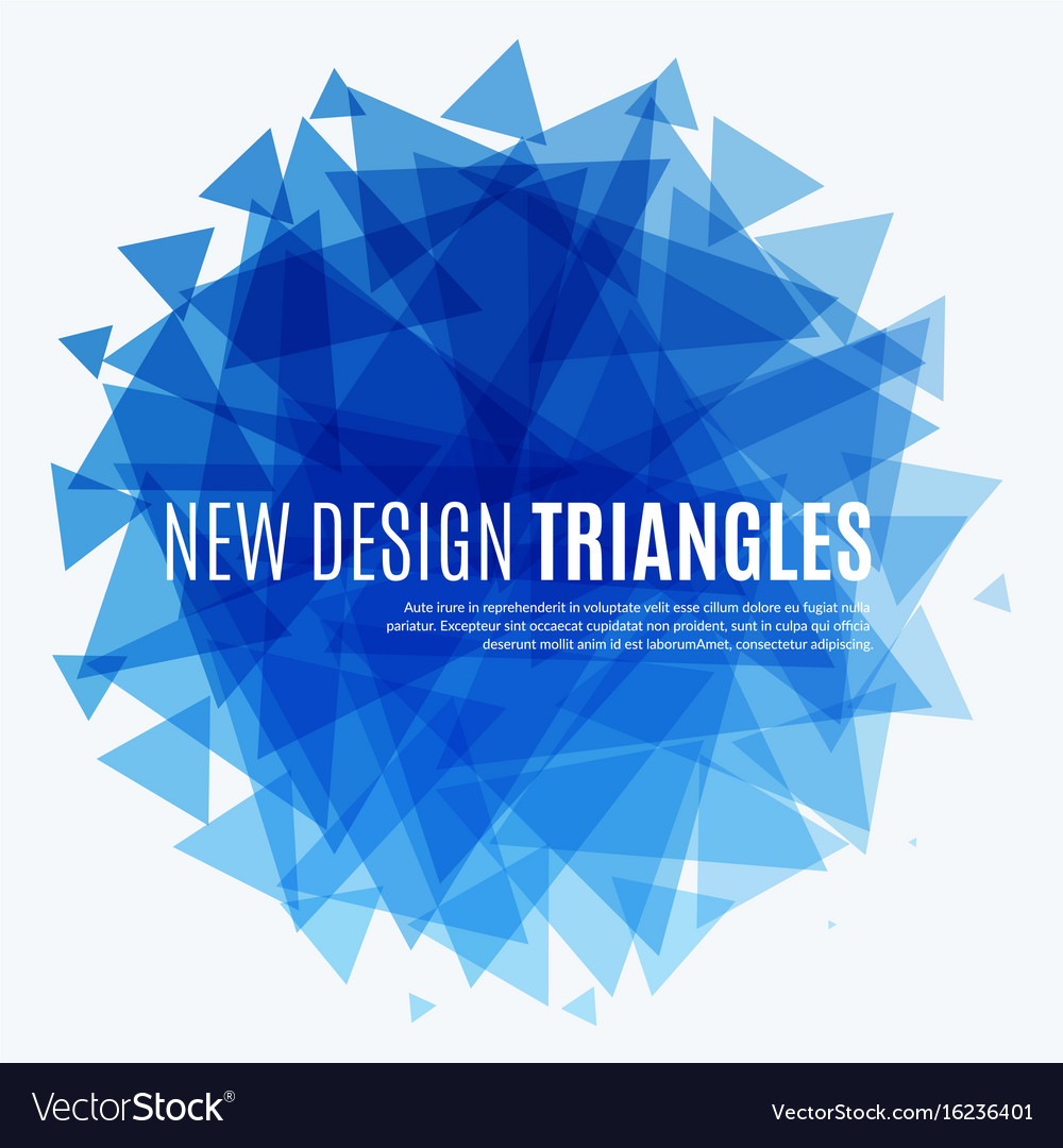 Abstract design background with triangles